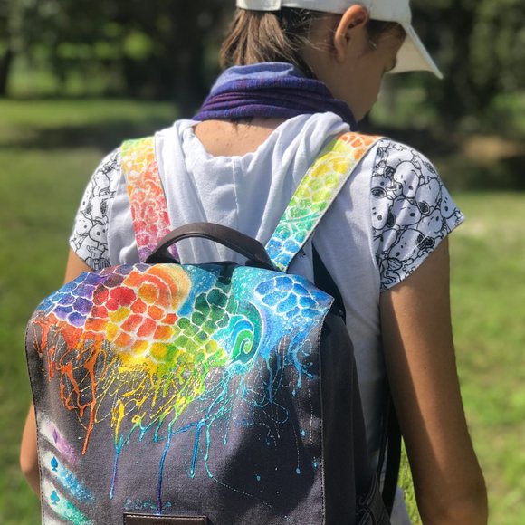 Painted Backpack Cool Art main image 6